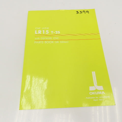 Okuma LE15-020-R5 LR15 T-2S Parts Book With OSP5020L CNC