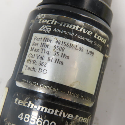 Tech Motive 48156R-L35 3/8" Drive Electric Nutrunner 35Nm Torque