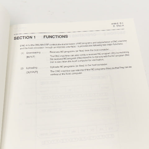 Okuma 4188-E OSP-U100M OSP-U10M CNC Special Functions Manual No. 2