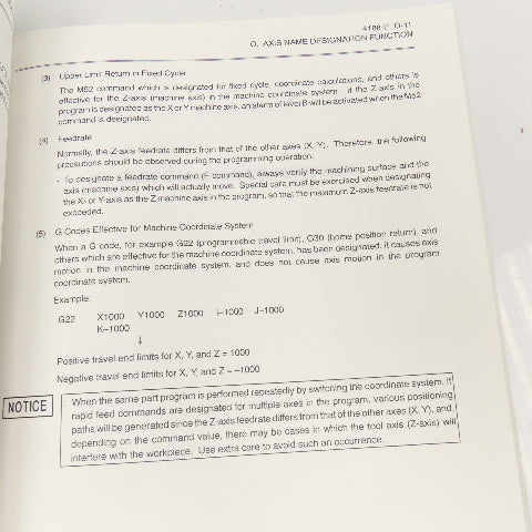 Okuma 4188-E OSP-U100M OSP-U10M CNC Special Functions Manual No. 2