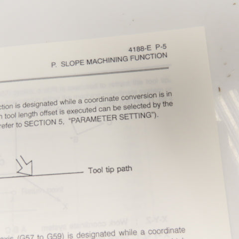 Okuma 4188-E OSP-U100M OSP-U10M CNC Special Functions Manual No. 2