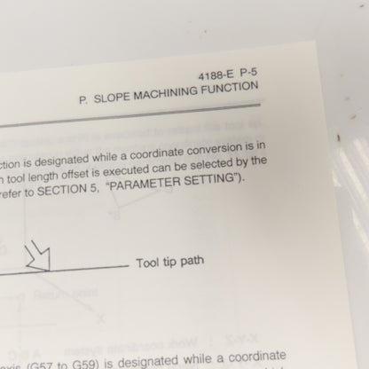 Okuma 4188-E OSP-U100M OSP-U10M CNC Special Functions Manual No. 2