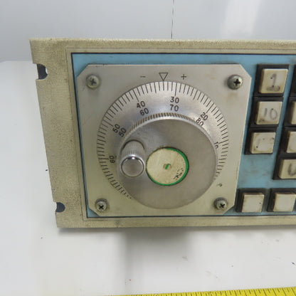 Fidia CNC Machine Operator Control Panel 19" x 5-5/8"