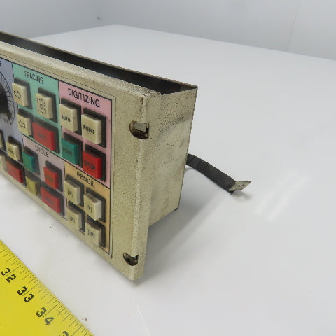 Fidia CNC Machine Operator Control Panel 19" x 5-5/8"
