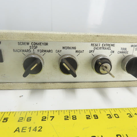 Fidia CNC Machine Operator Control Panel 19" x 3-1/2"