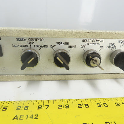 Fidia CNC Machine Operator Control Panel 19" x 3-1/2"