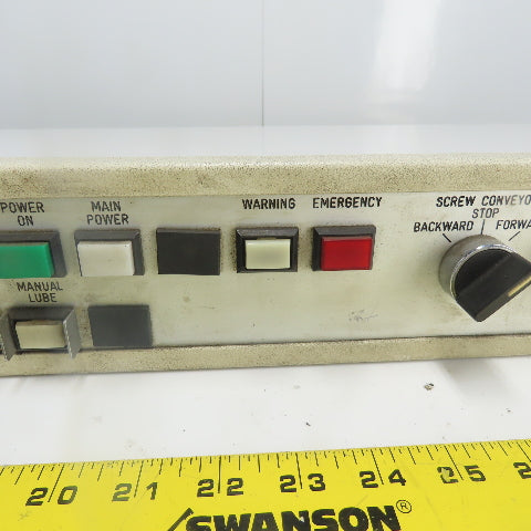 Fidia CNC Machine Operator Control Panel 19" x 3-1/2"