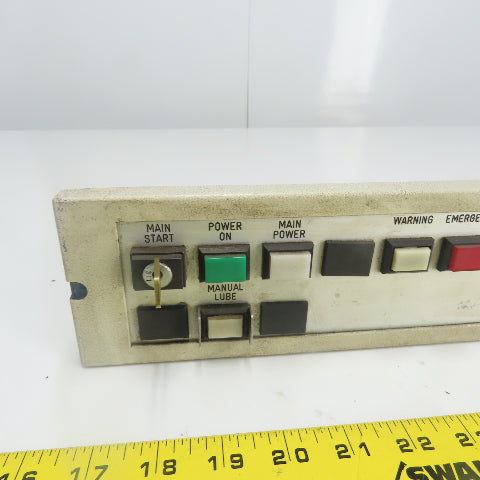 Fidia CNC Machine Operator Control Panel 19" x 3-1/2"