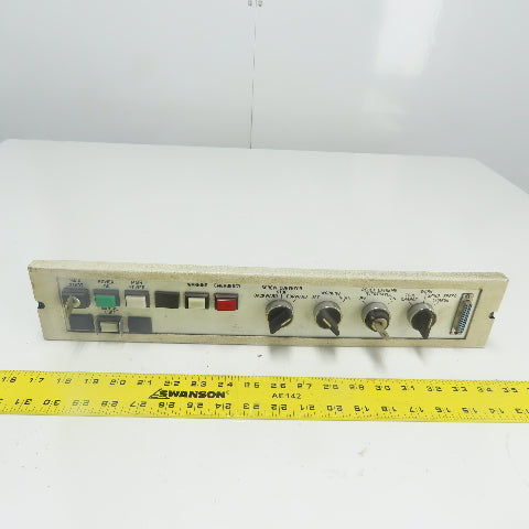 Fidia CNC Machine Operator Control Panel 19" x 3-1/2"