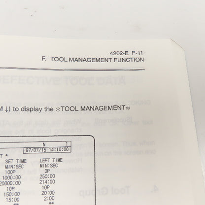 Okuma 4202-E OSP-U100M OSP-U10M CNC Special Functions Manual No. 1