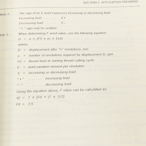 Okuma 3277-E-R3 OSP5020L OSP500L-G Programming Manual
