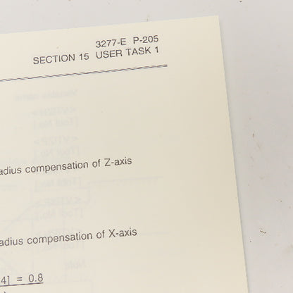 Okuma 3277-E-R3 OSP5020L OSP500L-G Programming Manual