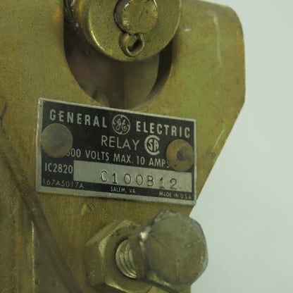 General Electric IC2820 C100B12 Relay 600V 10A