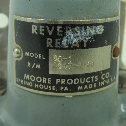 Moore 69-1 4647-41S1 1/4" NPT Reversing Pneumatic Relay