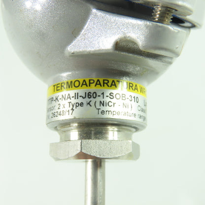 Termo Apapatura TTP-K-NA-II-J60-1-SOB-310 Wroclaw 2 x Type K -40+1150°C