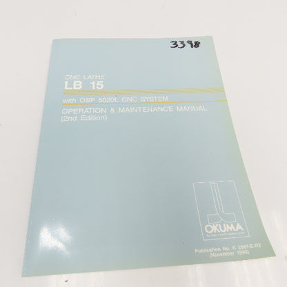 Okuma LB15 OSP 5020L Operation Maintenance Manual 2nd Edition