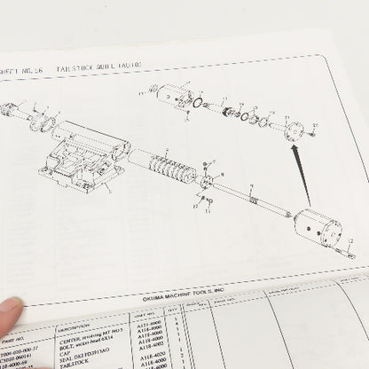 Okuma KLE15-367-R4 OSP5020L/OSP5000L-G LB 15 Parts Book