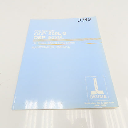 Okuma K2805-E-R4 OSP 500L-G OSP 5020L LB Series LNC 8 Maintenance Manual