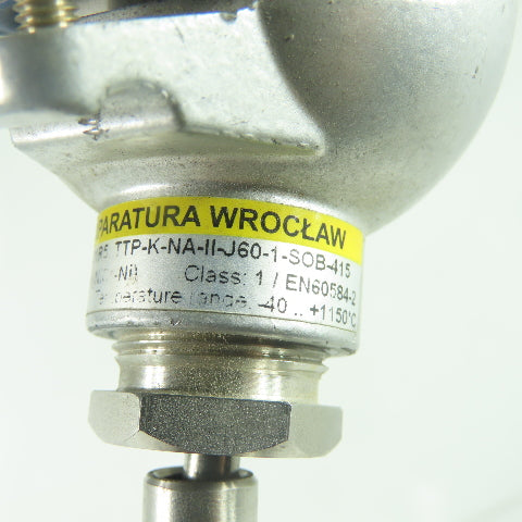 Termo Apapatura 2BES190101R5 TTP-K-NA-II-J60-1-SOB-415 Wroclaw Type K -4-+1150°C