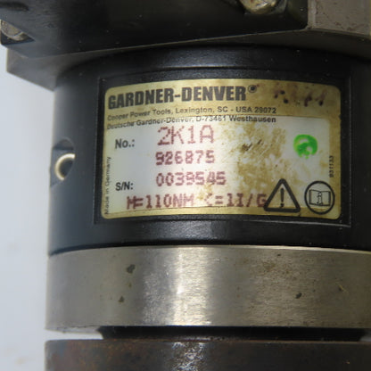 Gardner-Denver 2 ZA 927226 Cooper Electric Nutrunner 2BA 927856