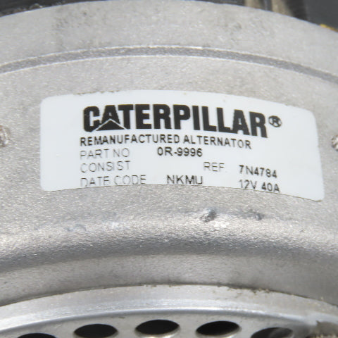 Caterpillar CAT 0R-9996 Remanufactured 12V 40A Alternator