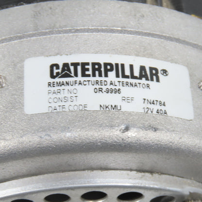 Caterpillar CAT 0R-9996 Remanufactured 12V 40A Alternator