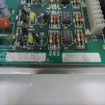 Westinghouse 2D42917G03 Printed Circuit Control Board W/Power Supply 2D42938G05