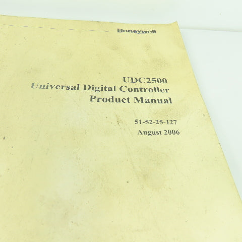 Honeywell UDC2500 Universal Digital Controller Product Manual