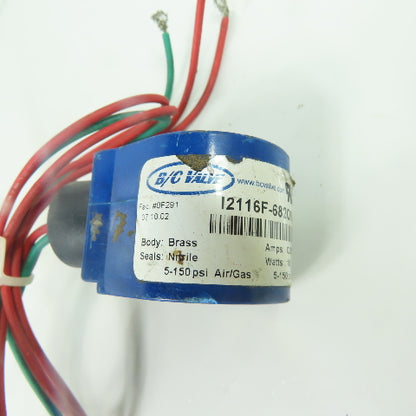 B/C Valve I2116F-682ON-F410D4 Solenoid Valve Coil 110/120VAC 0.255A