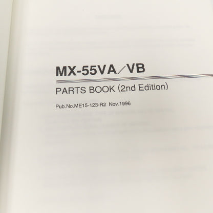 Okuma MX-55VA/VB ME15-123-R2 Parts Book 2nd Edition