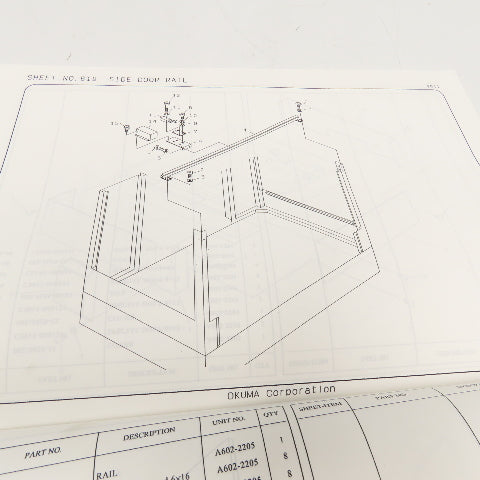 Okuma MX-55VA/VB ME15-123-R2 Parts Book 2nd Edition