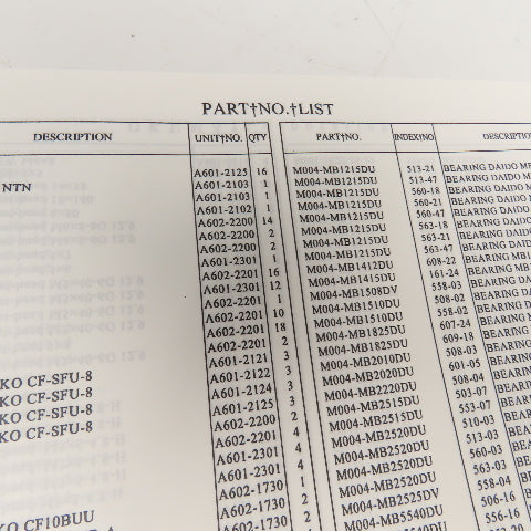 Okuma MX-55VA/VB ME15-123-R2 Parts Book 2nd Edition