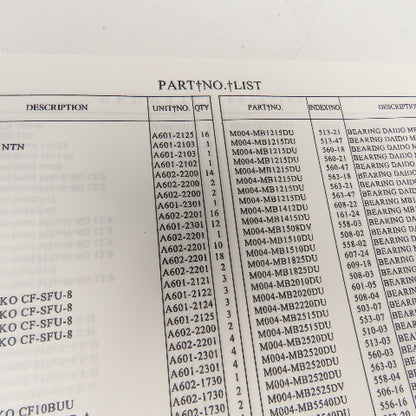 Okuma MX-55VA/VB ME15-123-R2 Parts Book 2nd Edition
