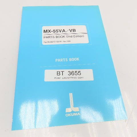 Okuma MX-55VA/VB ME15-123-R2 Parts Book 2nd Edition