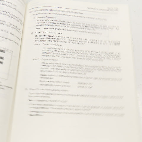 Okuma OSP-U100 OSP-U10 4201-E MacMan Instruction Manual