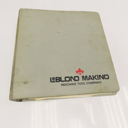 Makino Programming Manual Fanuc System 0M, 6M, 9M, 10M, 11M, 12M, 15M, 16M