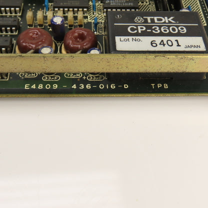 Okuma SVP II OPUS 5000 E4809-436-016-D Control Board W/ E4809-436-017-D