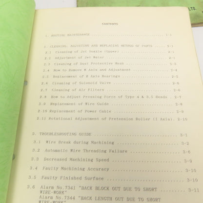 Makino EC Series CNC EDM Machine Parts Instructions Maintenance Manual Library