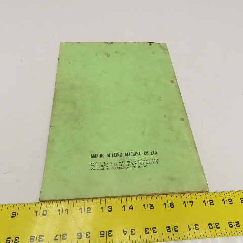Makino MGWE-L-9002 EC Series Machining Conditions EDM EC-3025 EC-3040 EC-7050