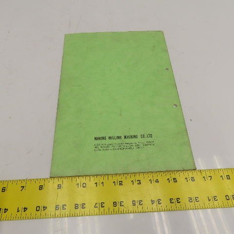 Makino 2EC-B1-8211 EC Series EDM Instruction Manual On Installation