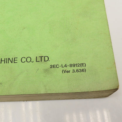 Makino 2EC-L4-8912 EC Series EDM Instruction Manual On Operation Guide