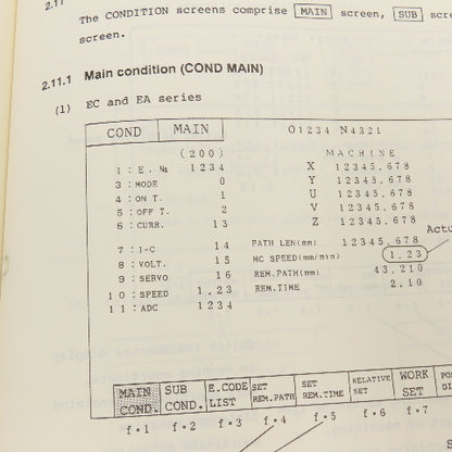 Makino 2EC-L4-8912 EC Series EDM Instruction Manual On Operation Guide