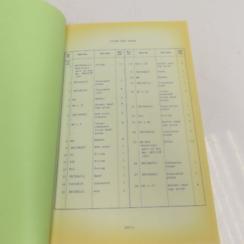Makino 3EC-E2-8912 EDM Instruction Manual On Machine Parts