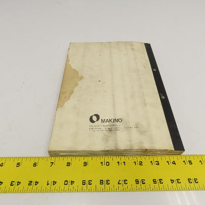 Makino 3EC-E2-8912 EDM Instruction Manual On Machine Parts
