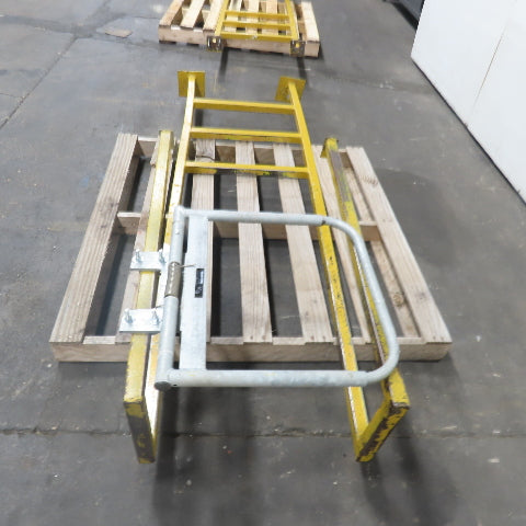EGA Products MD 0119 3-Step 24" Wide Industrial Mezzanine Step W/ Safety Gate