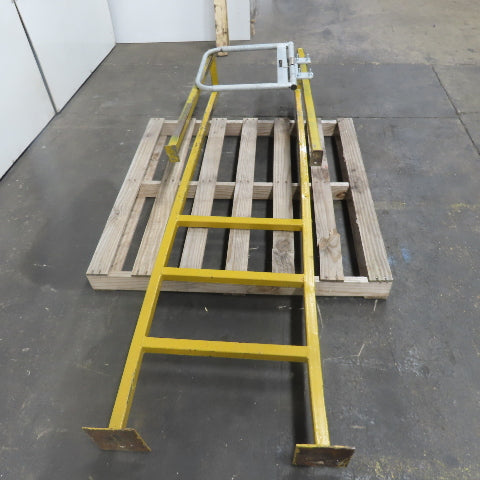 EGA Products MD 0119 3-Step 24" Wide Industrial Mezzanine Step W/ Safety Gate