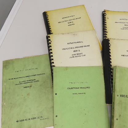 Makino MGW-E ,G,C,F Series EDM Manuals Catalog Library Lot Of 9