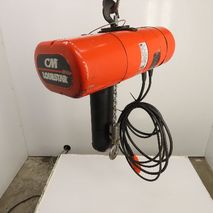 CM Lodestar Model L 1 Ton 2000LB Electric Chain Hoist 230/460V 15' Lift 16FPM