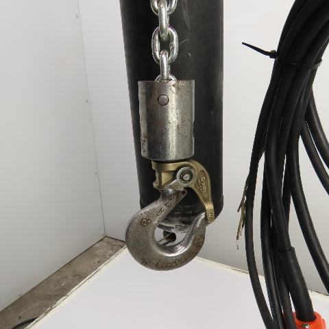 CM Lodestar Model L 1 Ton 2000LB Electric Chain Hoist 230/460V 15' Lift 16FPM