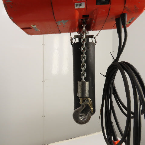 CM Lodestar Model L 1 Ton 2000LB Electric Chain Hoist 230/460V 15' Lift 16FPM